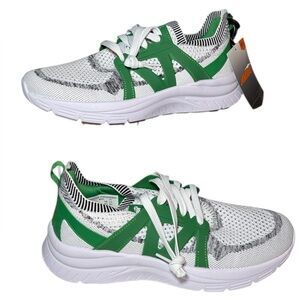 NEW! Avia Men's Quickflash Running Sneakers Green & White